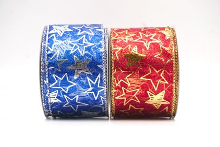 Metallic star Wired Ribbon_KF9114 (1)